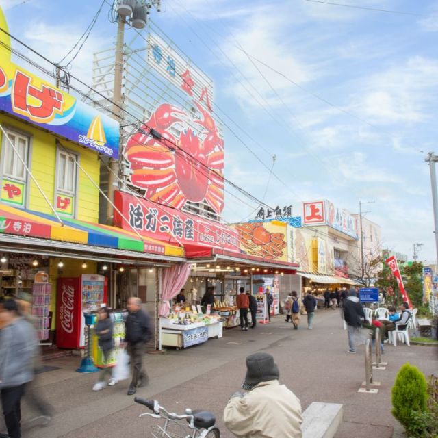 寺泊魚の市場通り（魚のアメ横）