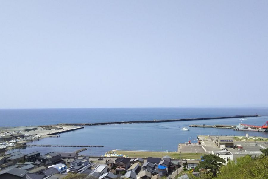 絶景港の風景