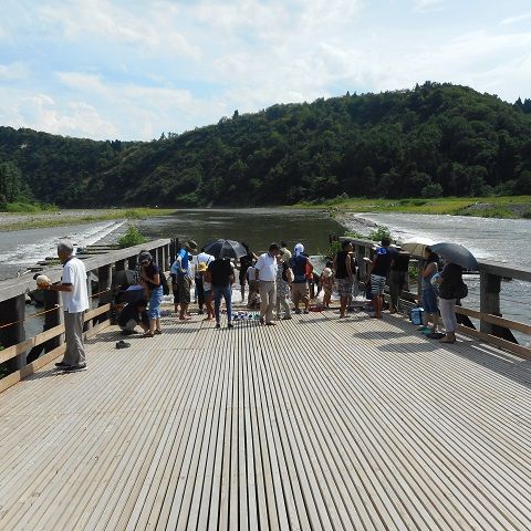 越後川口やな場　男山漁場