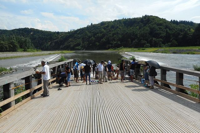 越後川口やな場　男山漁場