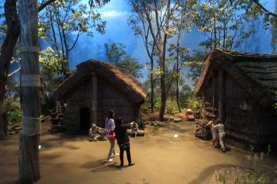 博物館内観（縄文人の世界・秋の広場）