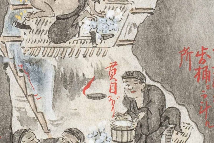佐渡金銀山絵巻（新潟県立歴史博物館所蔵）