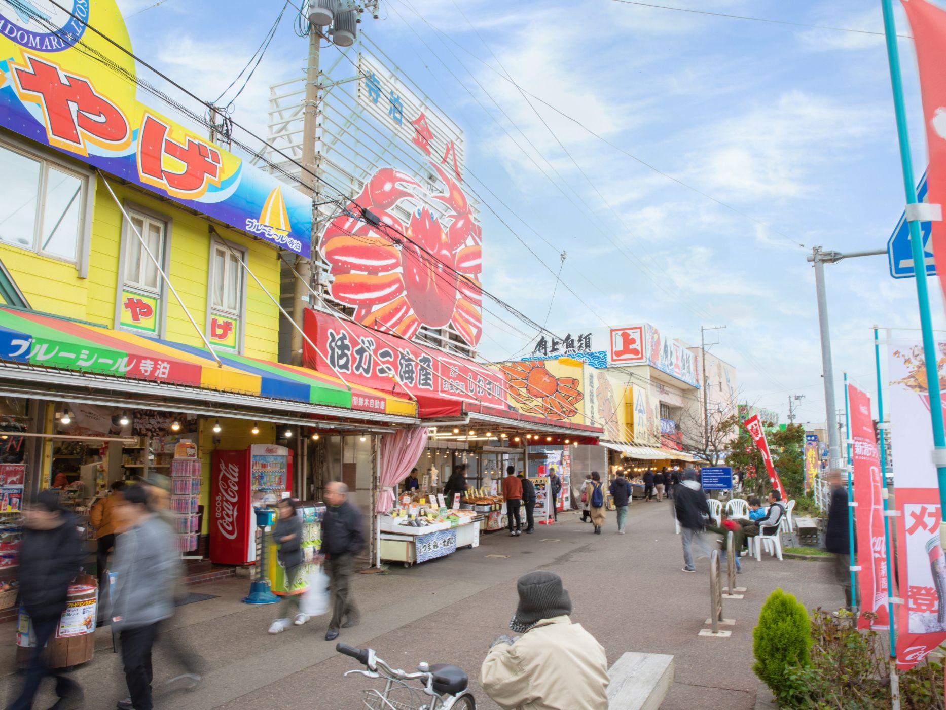 寺泊魚の市場通り（魚のアメ横）