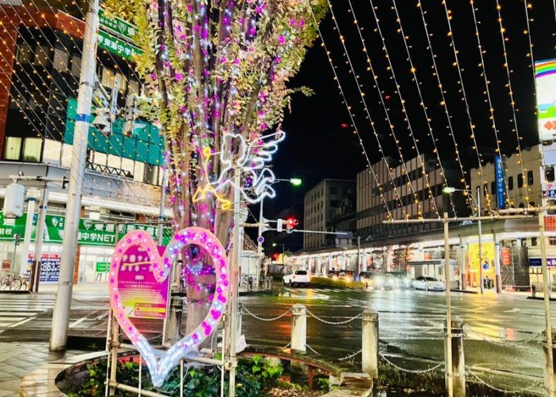 【大手通ウィンターイルミネーション2025】光の演出で商店街を彩りはじめました！