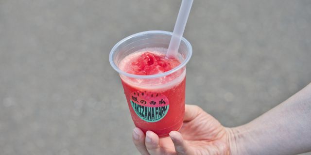 散策のお供に！「夏期限定スイカスムージー」