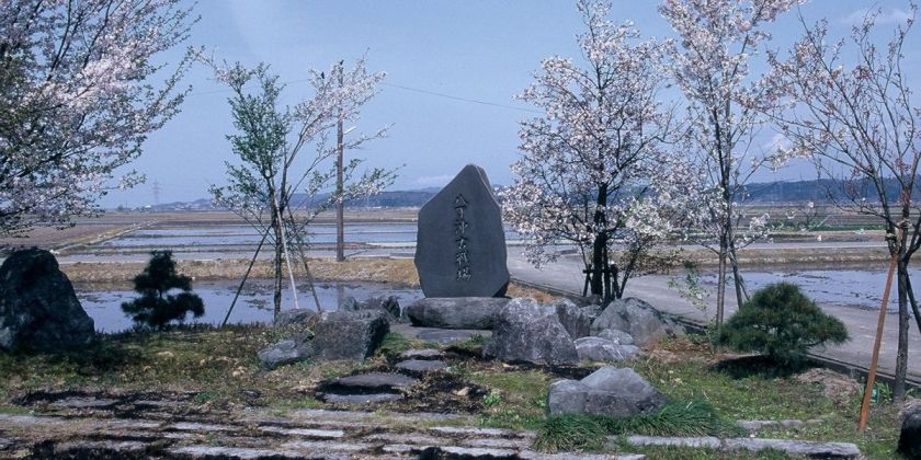 長岡城奪還作戦決行の地「八丁沖古戦場パーク」。当時は南北5㎞、東西3㎞にわたる定湿地帯だった。