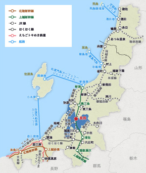 鉄道・船舶路線図